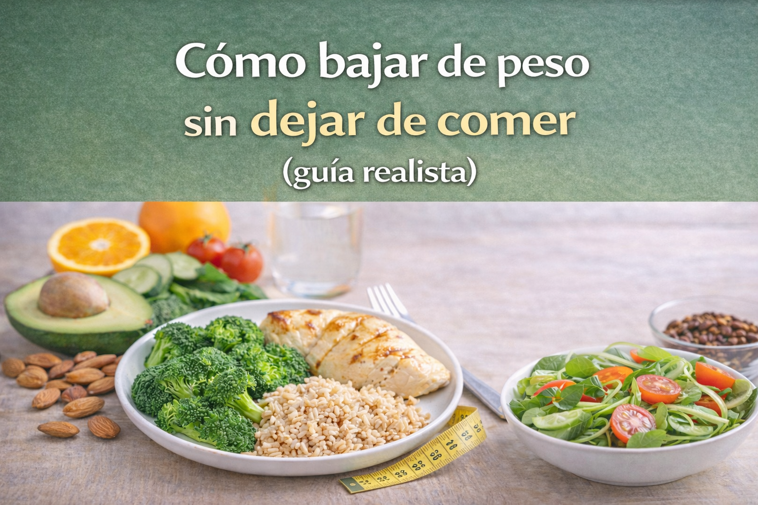 Cómo bajar de peso sin dejar de comer (guía realista)